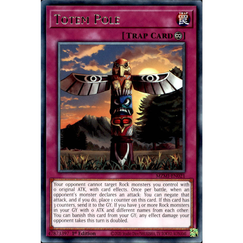 Totem Pole MZMI-EN021 Yu-Gi-Oh! Card from the Maze of Millennia Set