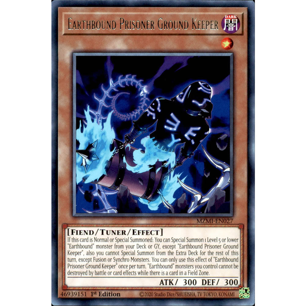 Earthbound Prisoner Ground Keeper MZMI-EN027 Yu-Gi-Oh! Card from the Maze of Millennia Set