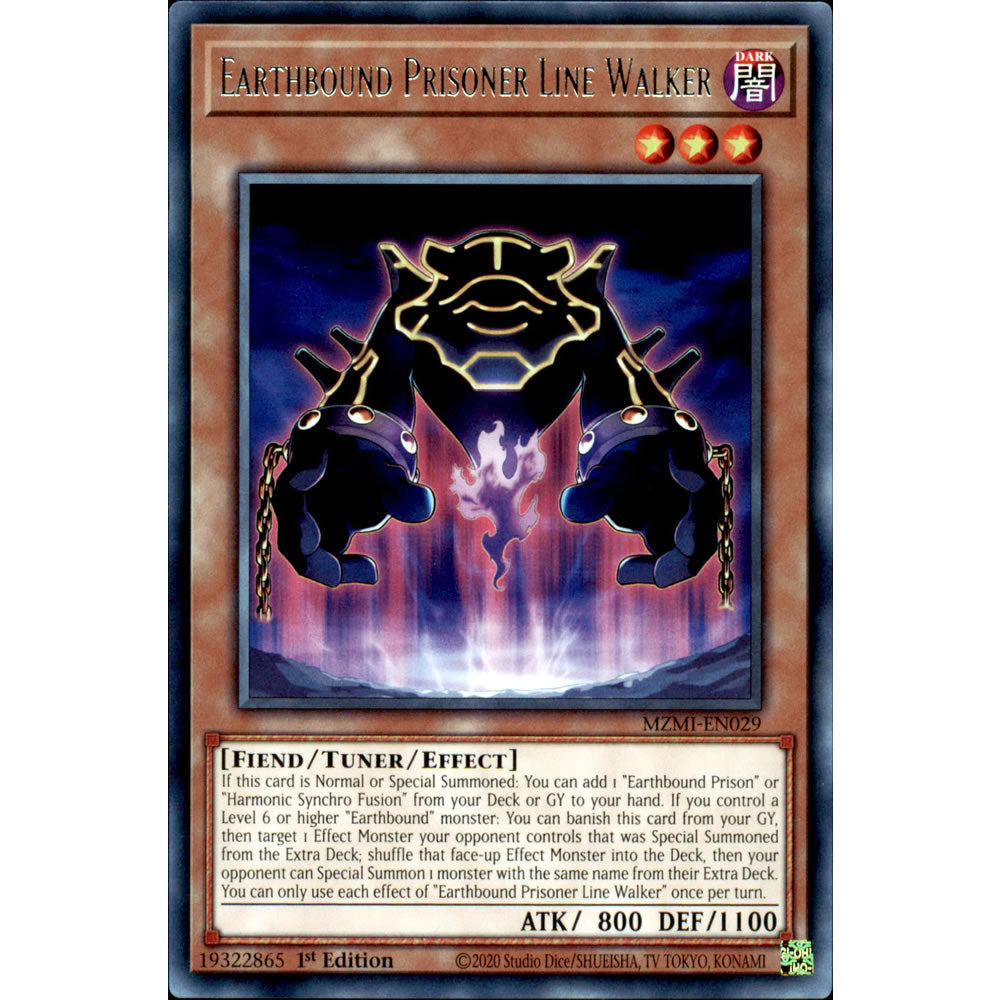 Earthbound Prisoner Line Walker MZMI-EN029 Yu-Gi-Oh! Card from the Maze of Millennia Set