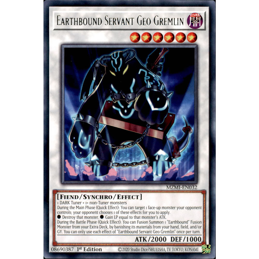 Earthbound Servant Geo Gremlin MZMI-EN032 Yu-Gi-Oh! Card from the Maze of Millennia Set