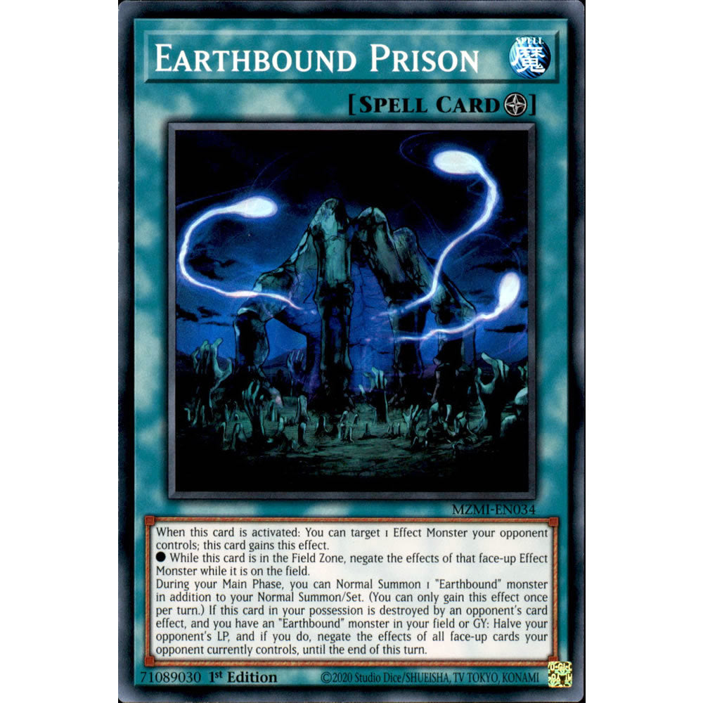 Earthbound Prison MZMI-EN034 Yu-Gi-Oh! Card from the Maze of Millennia Set