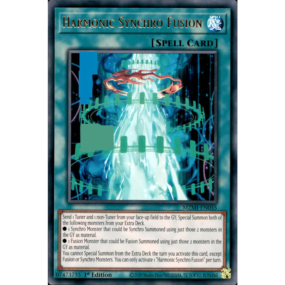 Harmonic Synchro Fusion MZMI-EN035 Yu-Gi-Oh! Card from the Maze of Millennia Set