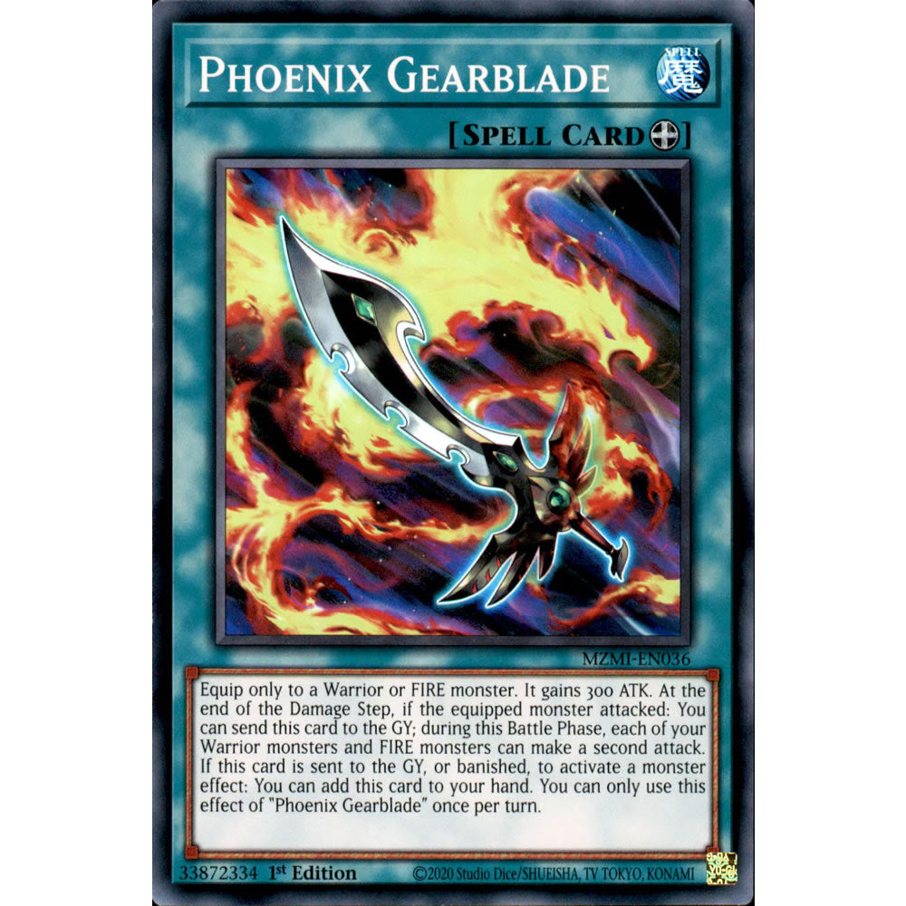 Phoenix Gearblade MZMI-EN036 Yu-Gi-Oh! Card from the Maze of Millennia Set