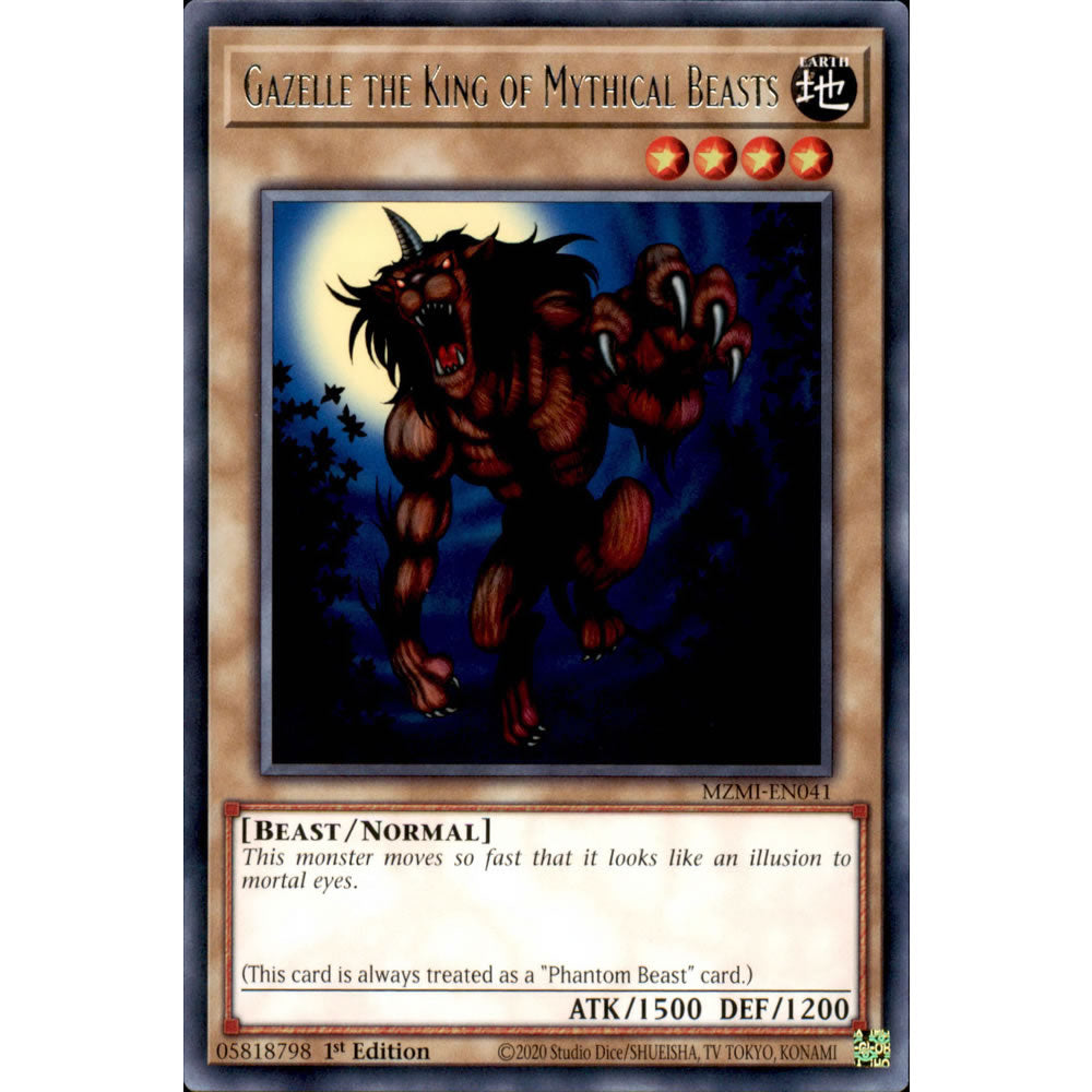 Gazelle the King of Mythical Beasts MZMI-EN041 Yu-Gi-Oh! Card from the Maze of Millennia Set