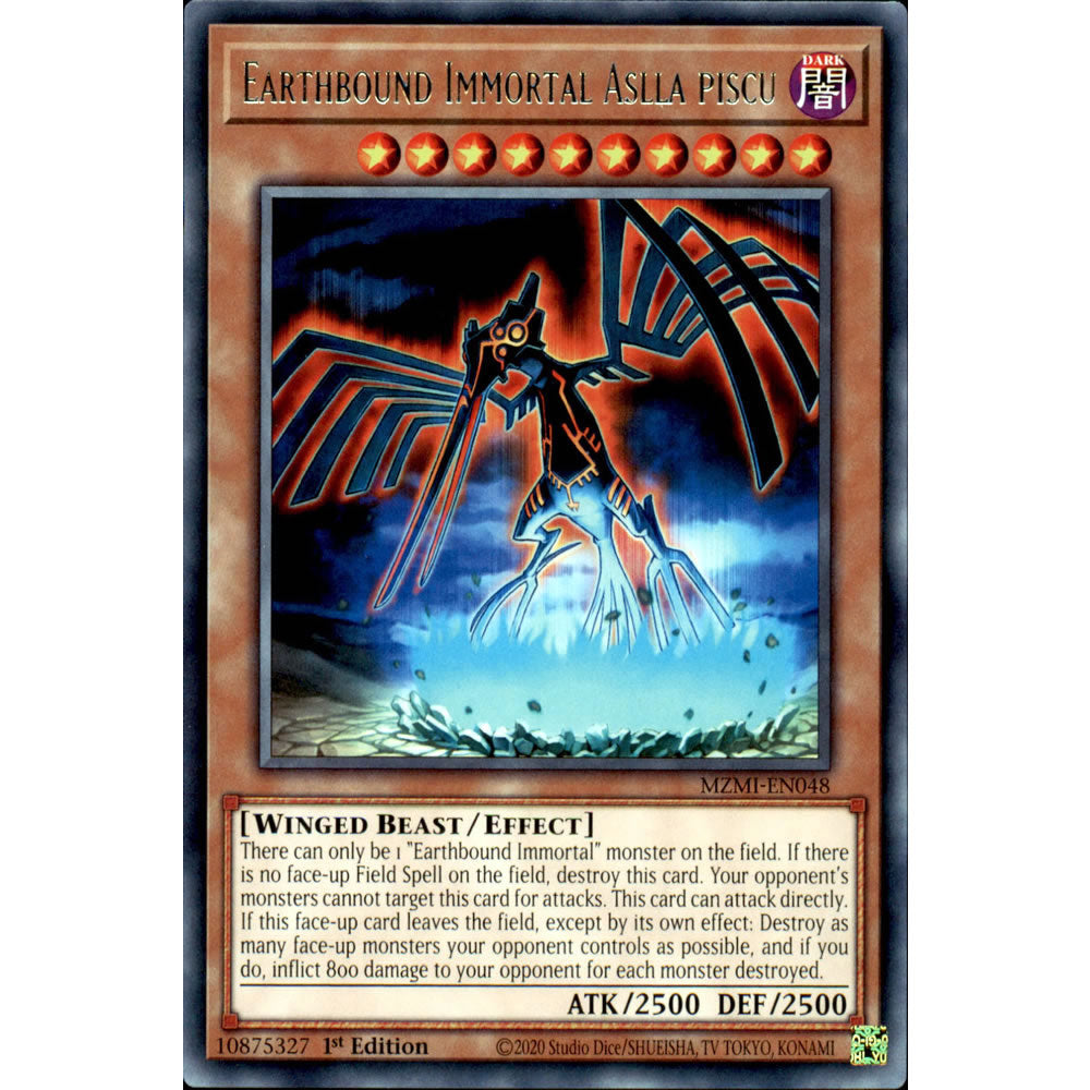 Earthbound Immortal Aslla piscu MZMI-EN048 Yu-Gi-Oh! Card from the Maze of Millennia Set