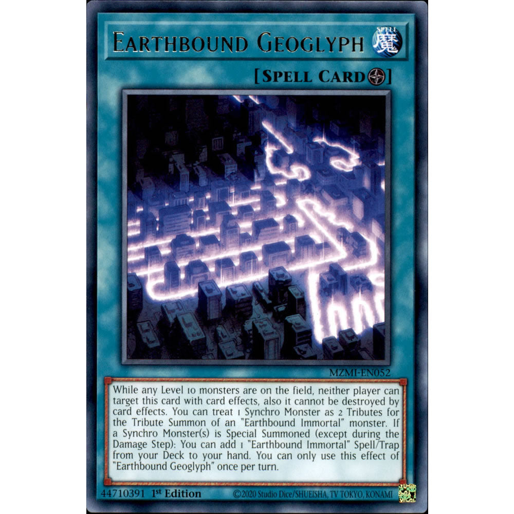 Earthbound Geoglyph MZMI-EN052 Yu-Gi-Oh! Card from the Maze of Millennia Set