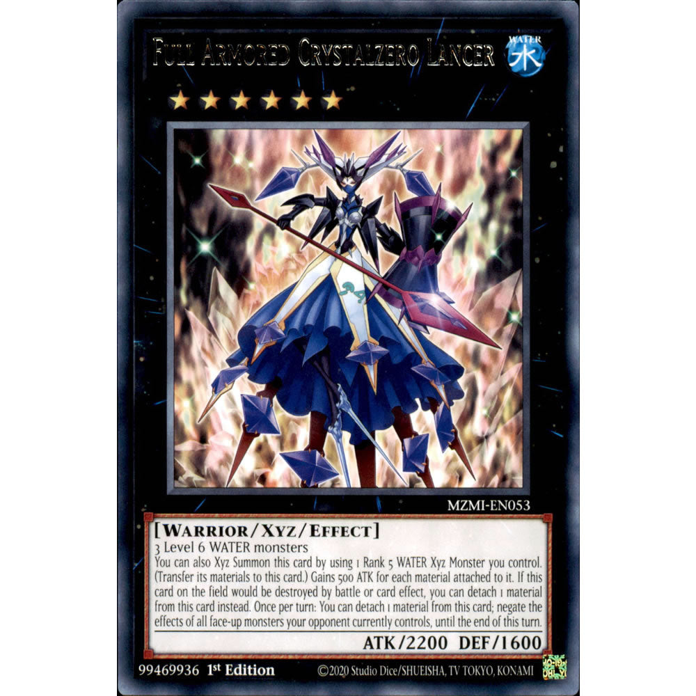 Full Armored Crystalzero Lancer MZMI-EN053 Yu-Gi-Oh! Card from the Maze of Millennia Set