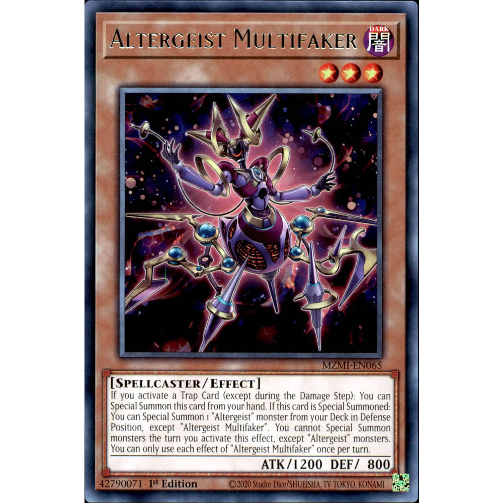 Altergeist Multifaker MZMI-EN065 Yu-Gi-Oh! Card from the Maze of Millennia Set