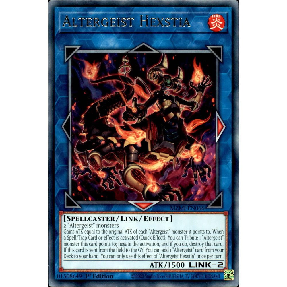 Altergeist Hexstia MZMI-EN066 Yu-Gi-Oh! Card from the Maze of Millennia Set