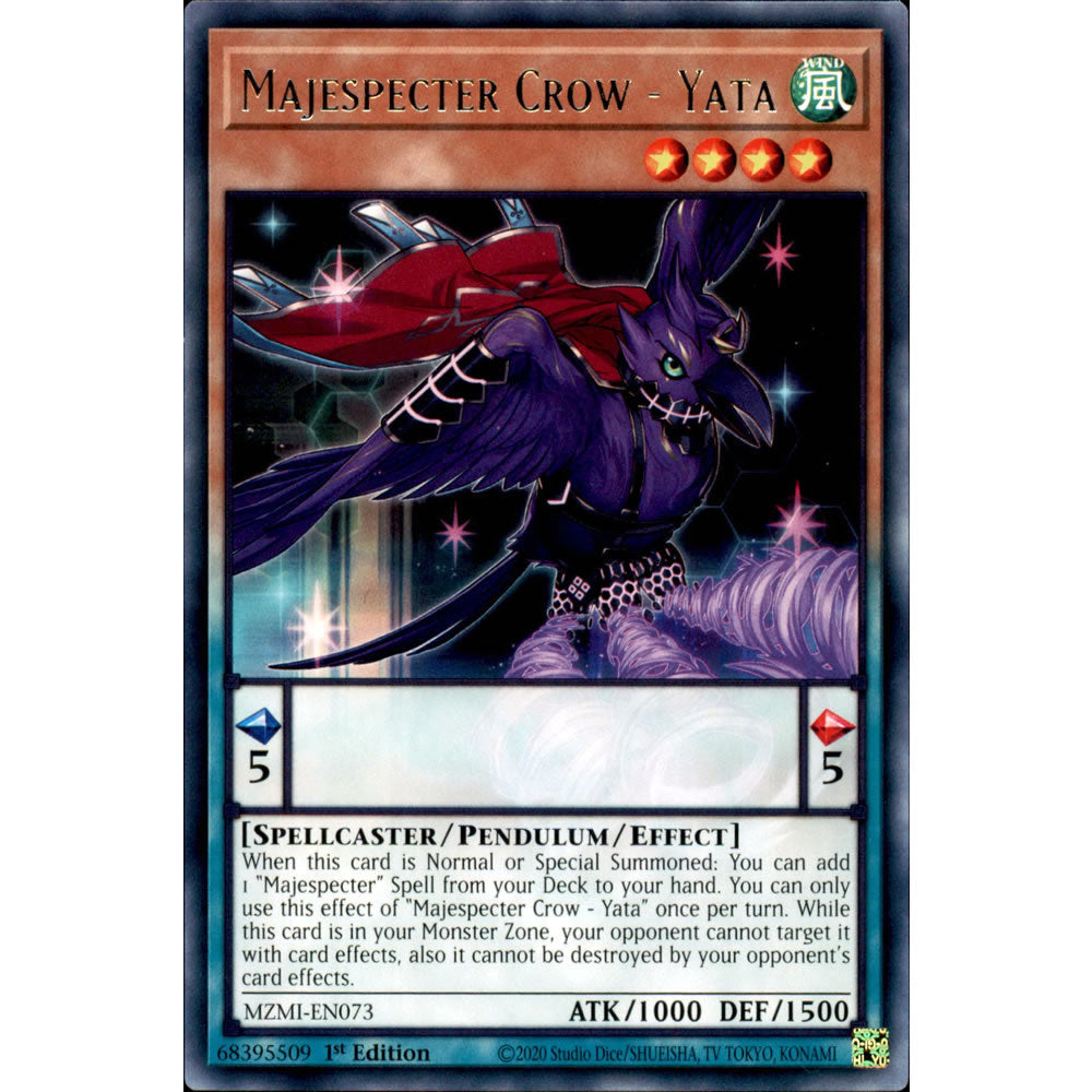Majespecter Crow - Yata MZMI-EN073 Yu-Gi-Oh! Card from the Maze of Millennia Set