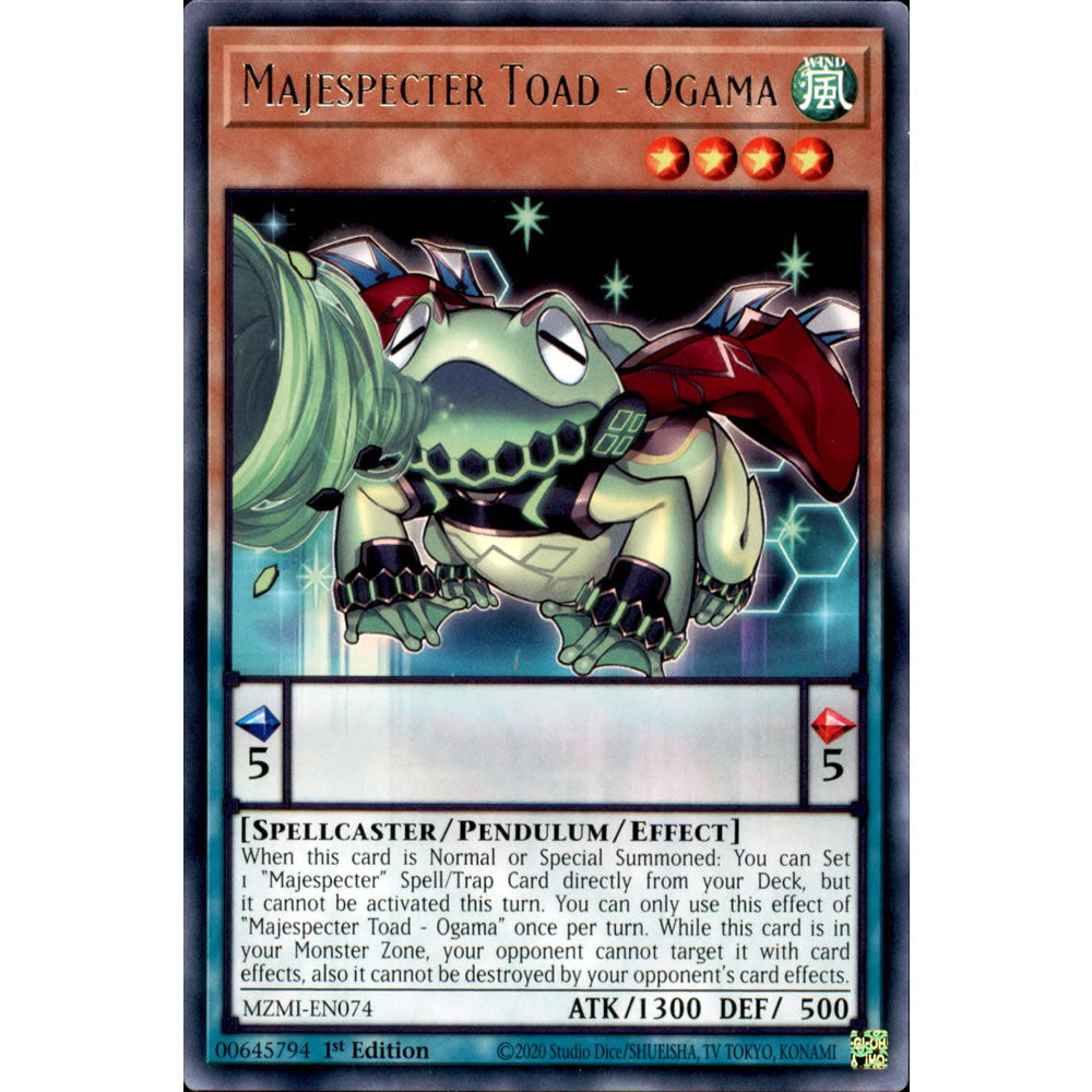 Majespecter Toad - Ogama MZMI-EN074 Yu-Gi-Oh! Card from the Maze of Millennia Set