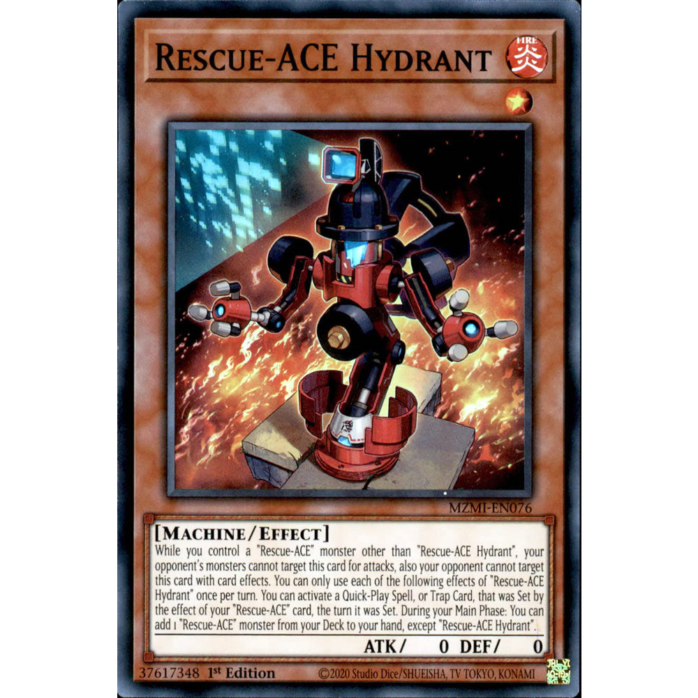 Rescue-ACE Hydrant MZMI-EN076 Yu-Gi-Oh! Card from the Maze of Millennia Set