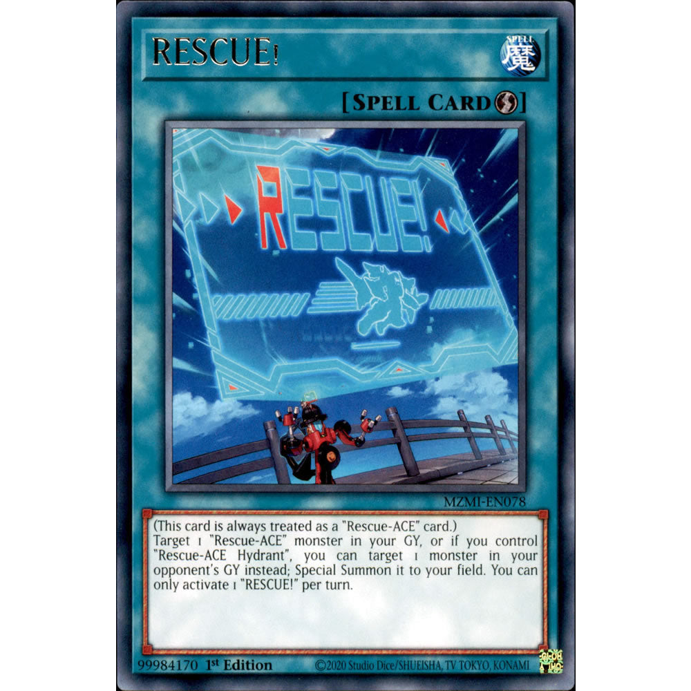 RESCUE! MZMI-EN078 Yu-Gi-Oh! Card from the Maze of Millennia Set