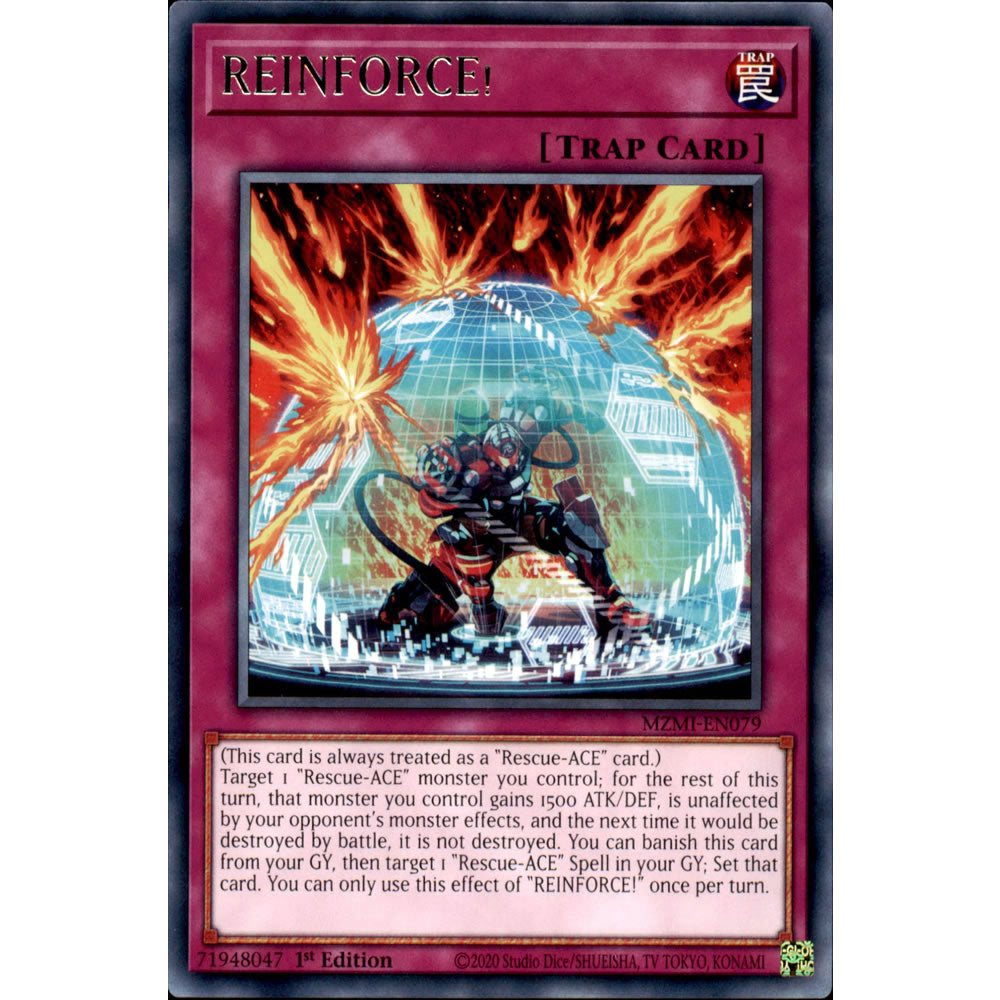 REINFORCE! MZMI-EN079 Yu-Gi-Oh! Card from the Maze of Millennia Set