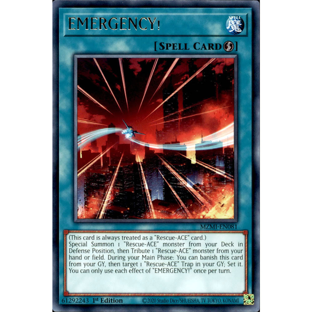 EMERGENCY! MZMI-EN081 Yu-Gi-Oh! Card from the Maze of Millennia Set