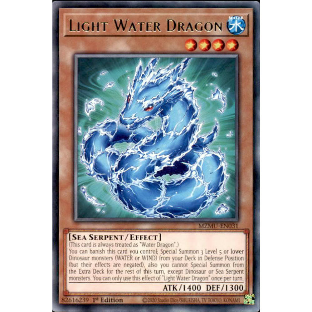 Light Water Dragon MZMU-EN031 Yu-Gi-Oh! Card from the Maze of Muertos Set