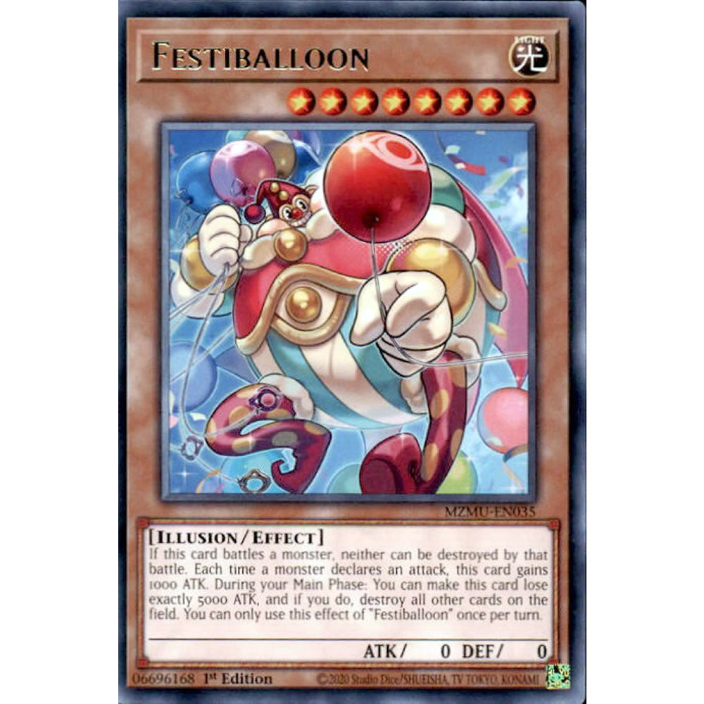 Festiballoon MZMU-EN035 Yu-Gi-Oh! Card from the Maze of Muertos Set