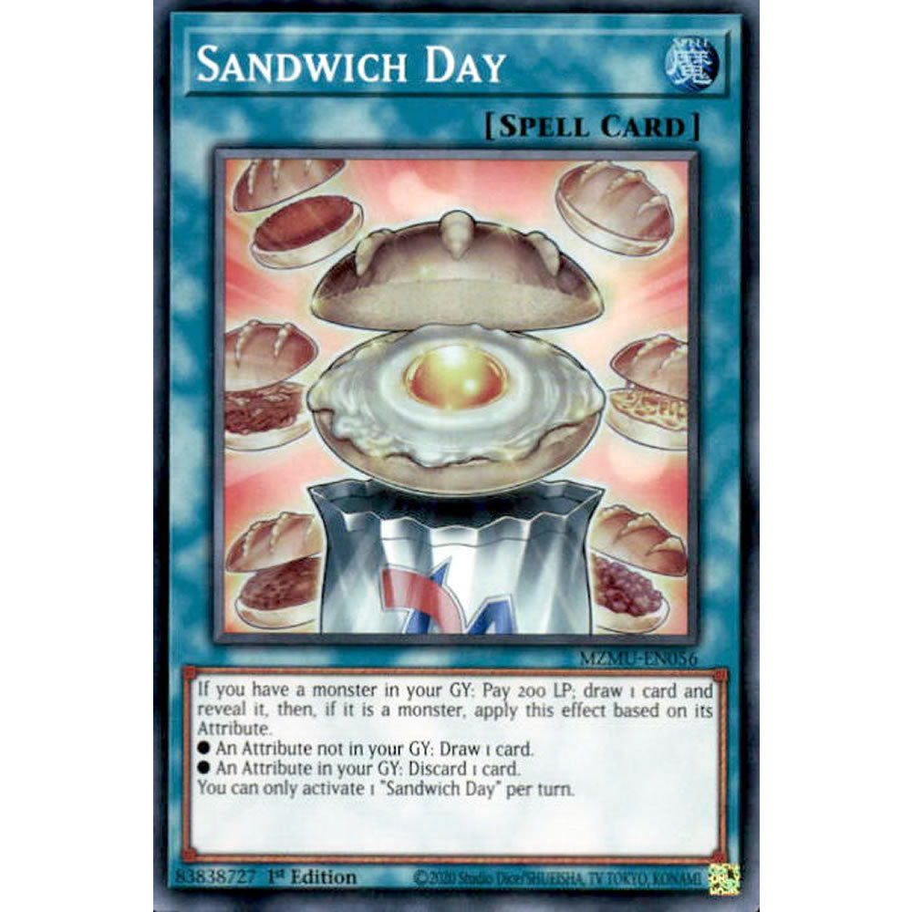 Sandwich Day MZMU-EN056 Yu-Gi-Oh! Card from the Maze of Muertos Set