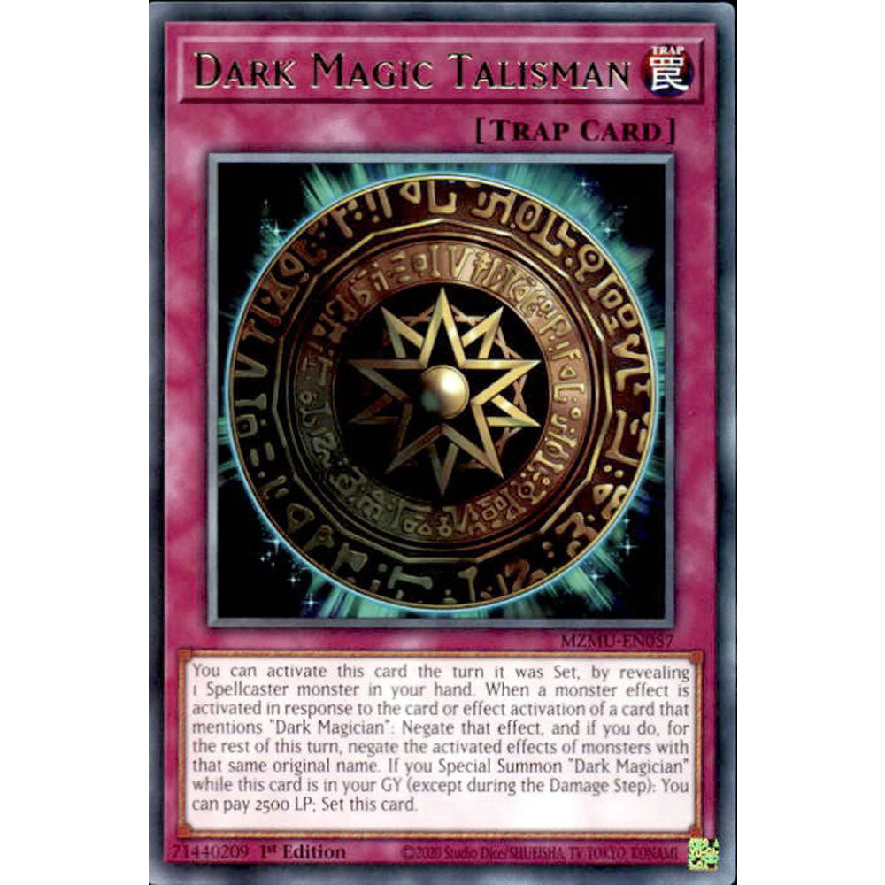 Dark Magic Talisman MZMU-EN057 Yu-Gi-Oh! Card from the Maze of Muertos Set