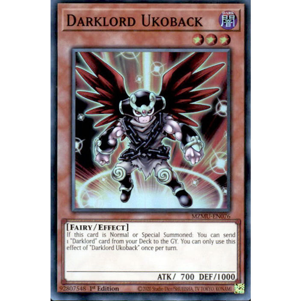 Darklord Ukoback MZMU-EN076 Yu-Gi-Oh! Card from the Maze of Muertos Set