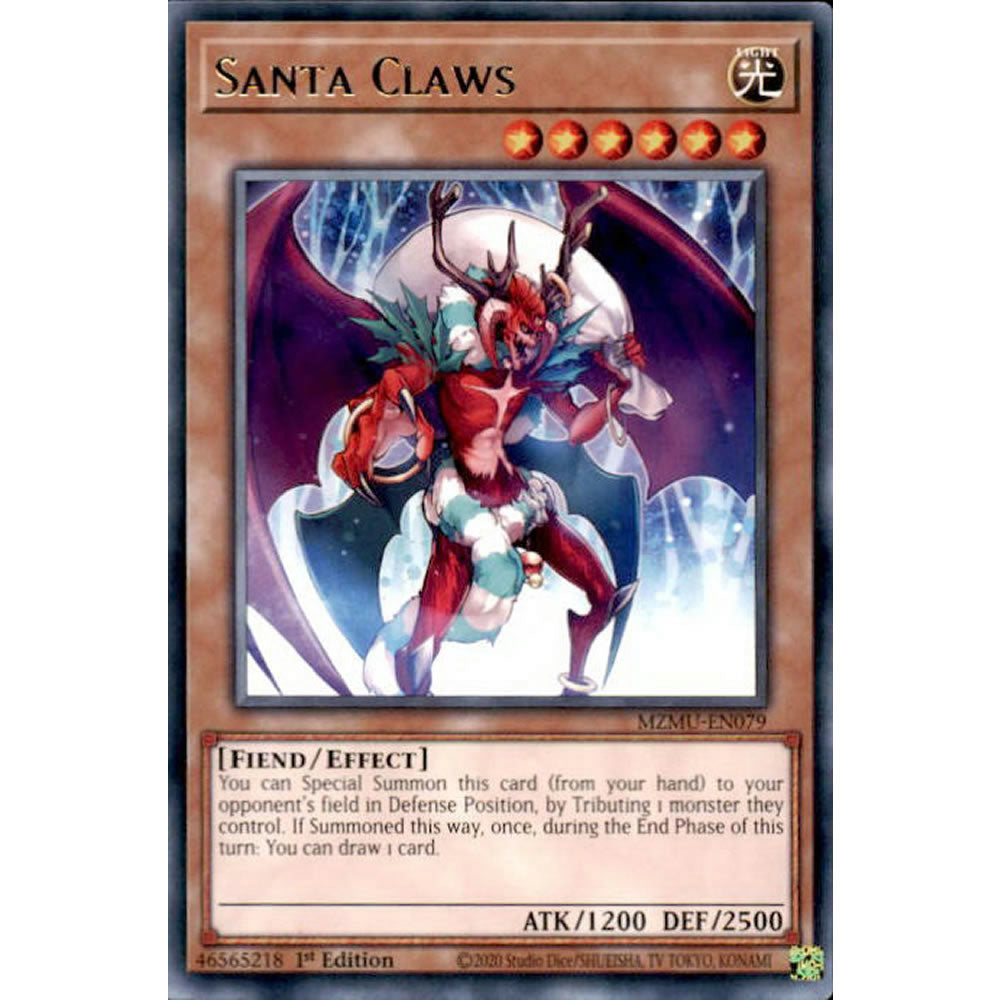 Santa Claws MZMU-EN079 Yu-Gi-Oh! Card from the Maze of Muertos Set