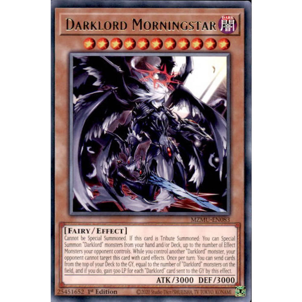 Darklord Morningstar MZMU-EN083 Yu-Gi-Oh! Card from the Maze of Muertos Set