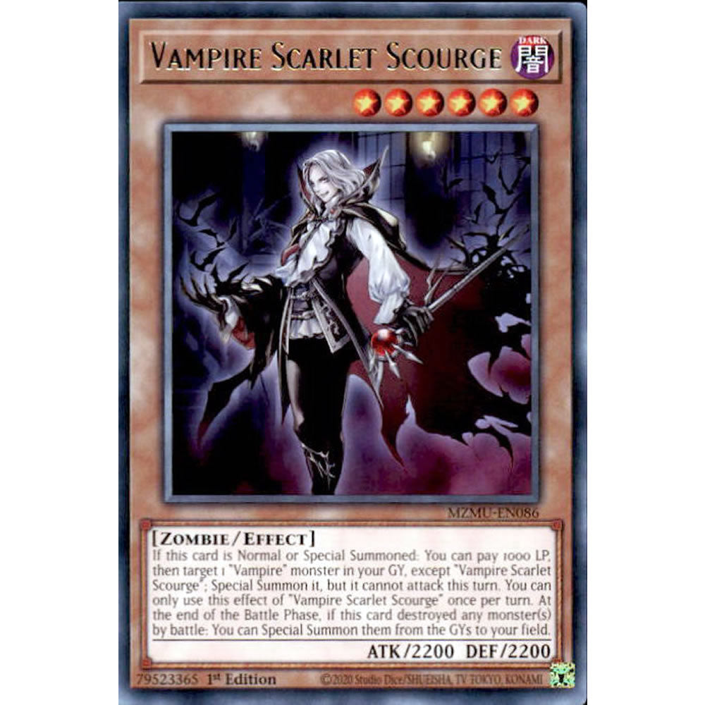 Vampire Scarlet Scourge MZMU-EN086 Yu-Gi-Oh! Card from the Maze of Muertos Set