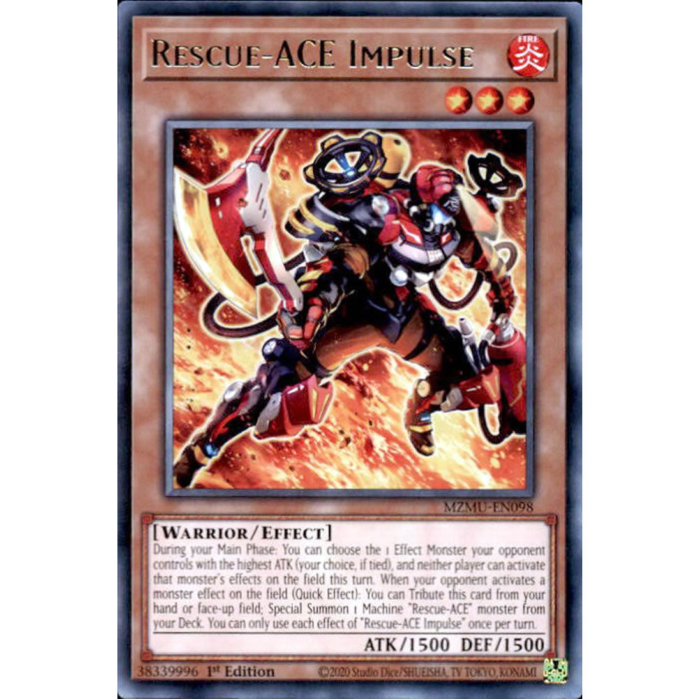 Rescue-ACE Impulse MZMU-EN098 Yu-Gi-Oh! Card from the Maze of Muertos Set