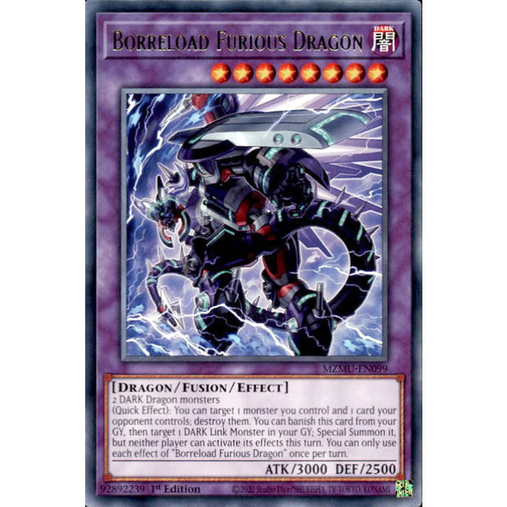 Borreload Furious Dragon MZMU-EN099 Yu-Gi-Oh! Card from the Maze of Muertos Set