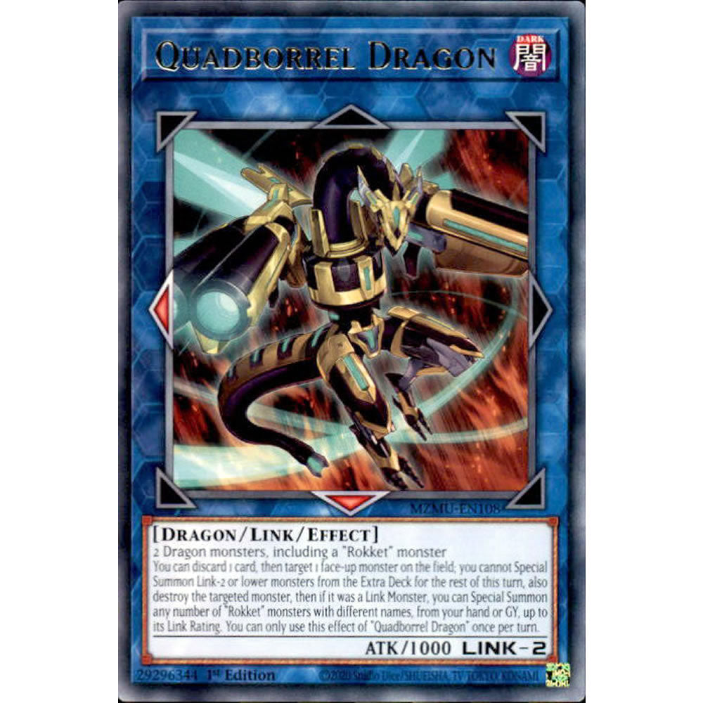 Quadborrel Dragon MZMU-EN108 Yu-Gi-Oh! Card from the Maze of Muertos Set