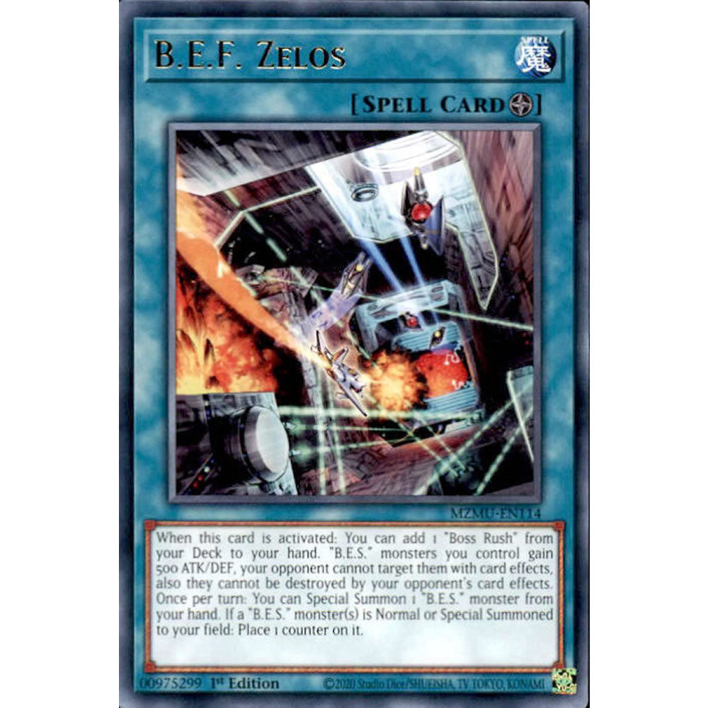 B.E.F. Zelos MZMU-EN114 Yu-Gi-Oh! Card from the Maze of Muertos Set