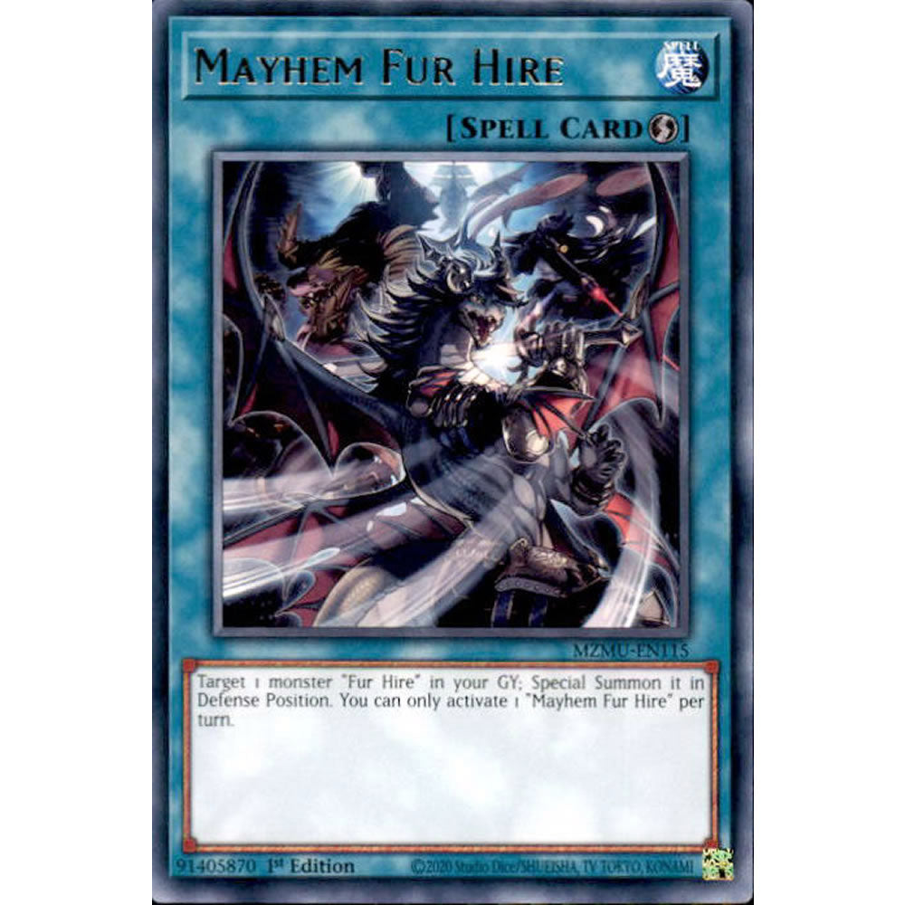 Mayhem Fur Hire MZMU-EN115 Yu-Gi-Oh! Card from the Maze of Muertos Set