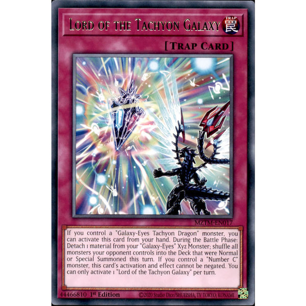 遊戯王OCG LORD OF THE TACHYON GALAXY Lord of the Tachyon Galaxy MZTM-EN017 Yu-Gi-Oh! Card