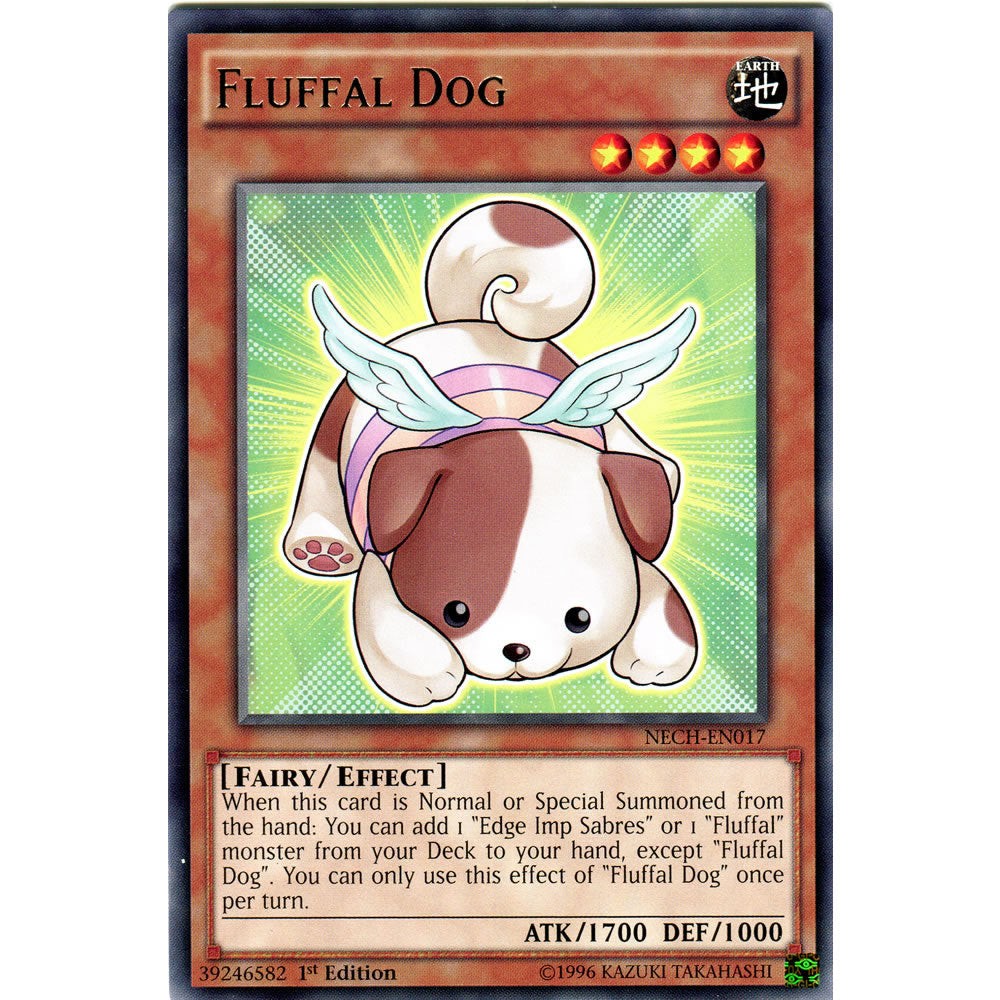 Fluffal Dog NECH-EN017 Yu-Gi-Oh! Card from the The New Challengers Set