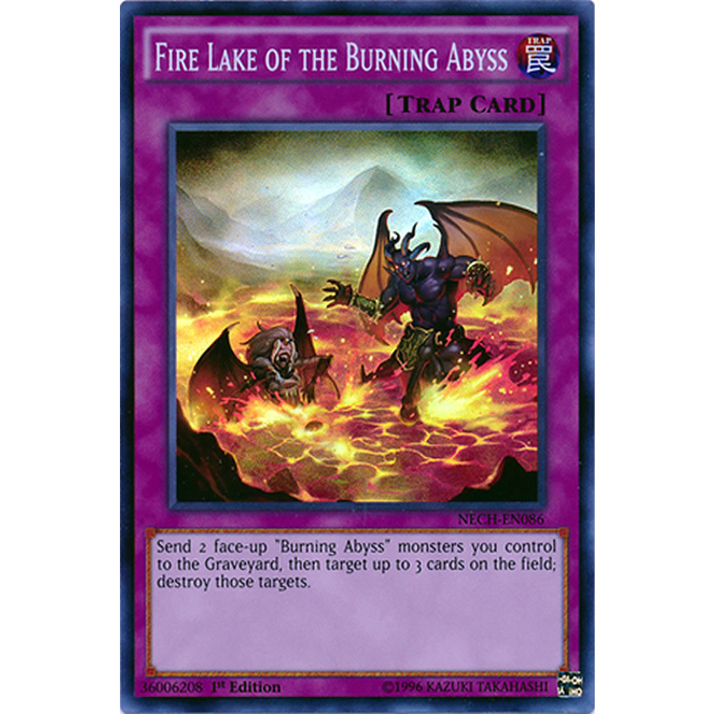 Fire Lake of the Burning Abyss NECH-EN086 Yu-Gi-Oh! Card from the The New Challengers Set