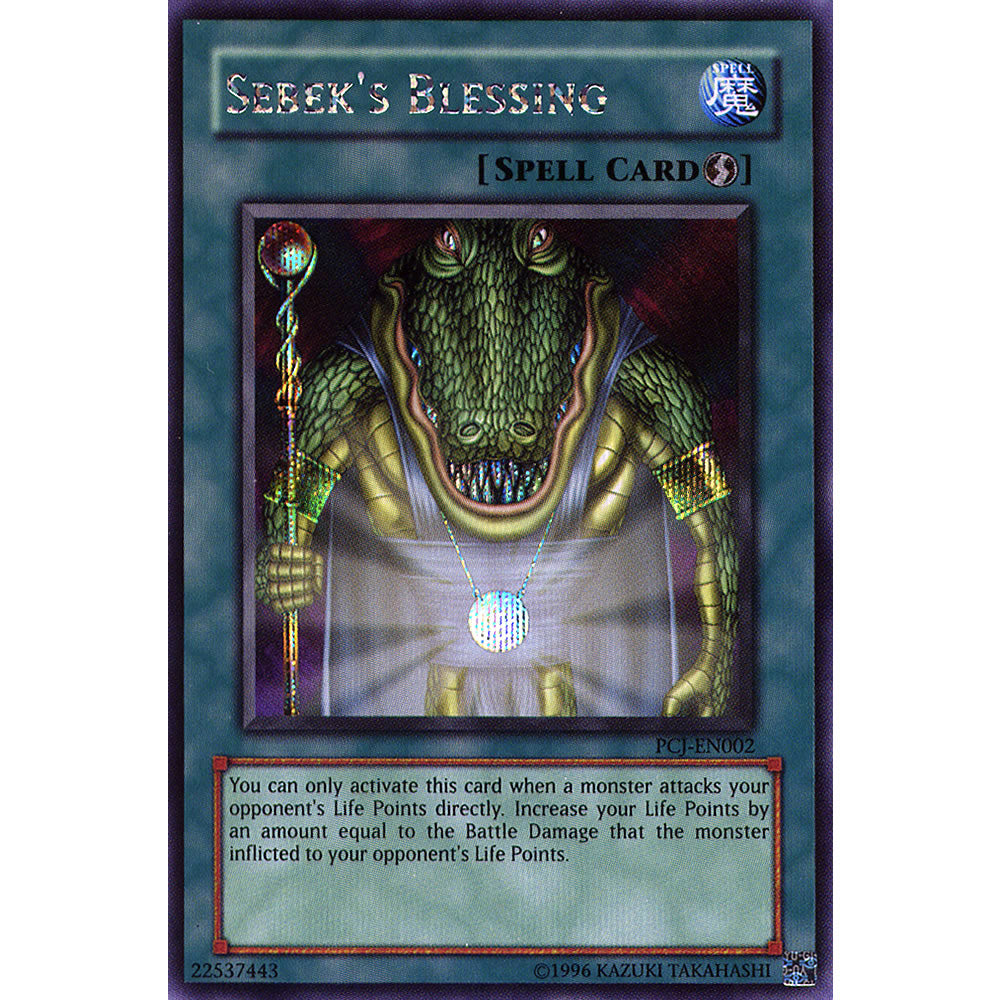 Sebek's Blessing PCJ-EN002 Yu-Gi-Oh! Card from the Power of Chaos: Joey the Passion Set