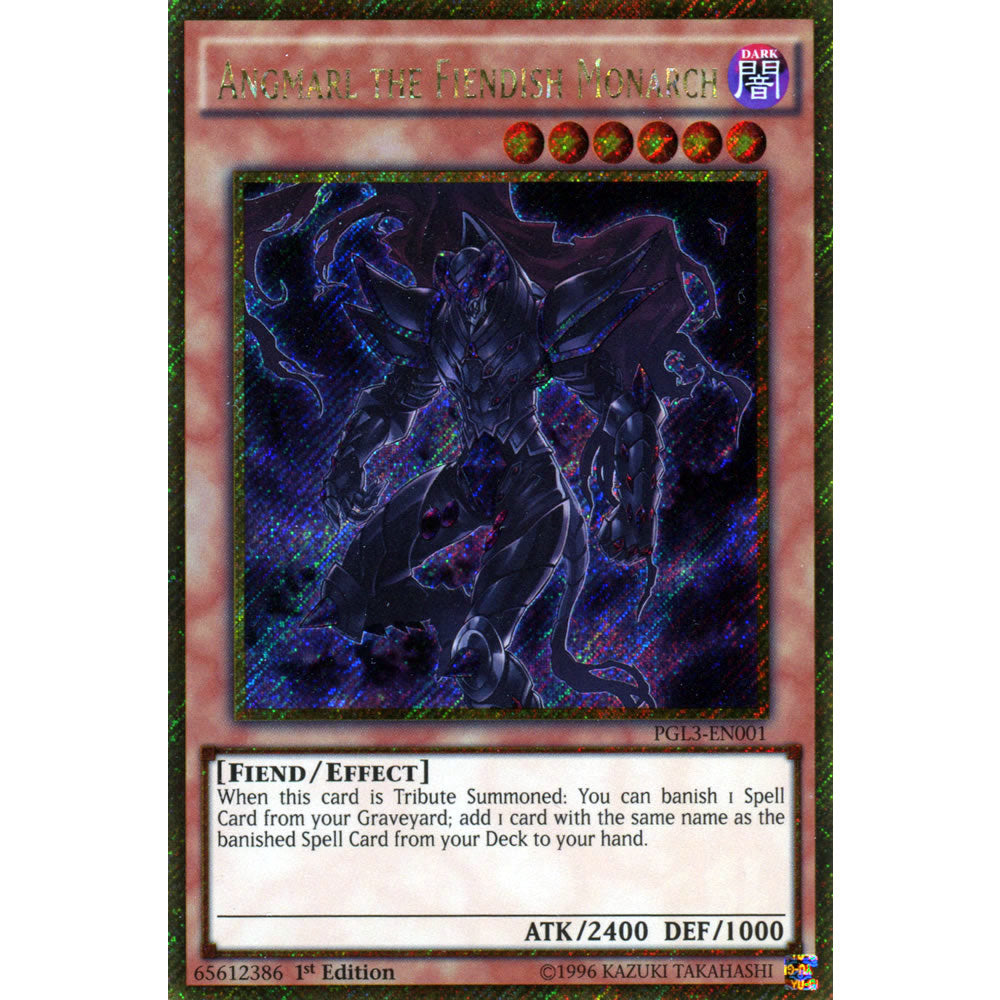 Angmarl the Fiendish Monarch PGL3-EN001 Yu-Gi-Oh! Card from the Premium Gold: Infinite Gold Set