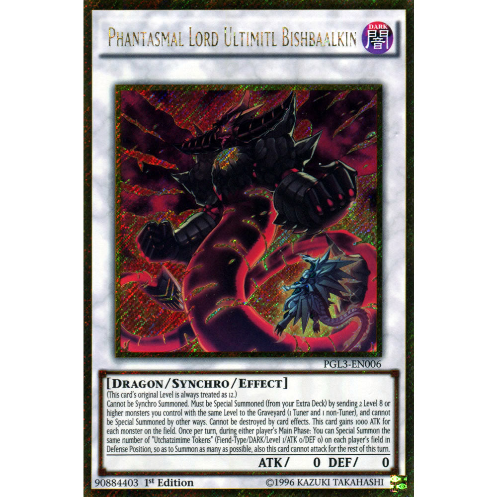 Phantasmal Lord Ultimitl Bishbaalkin PGL3-EN006 Yu-Gi-Oh! Card from the Premium Gold: Infinite Gold Set
