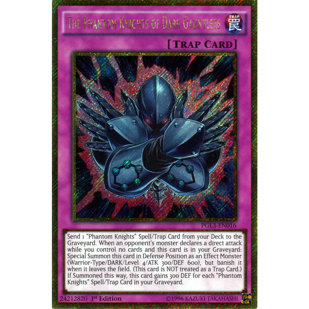 The Phantom Knights of Dark Gauntlets PGL3-EN016 Yu-Gi-Oh! Card from the Premium Gold: Infinite Gold Set