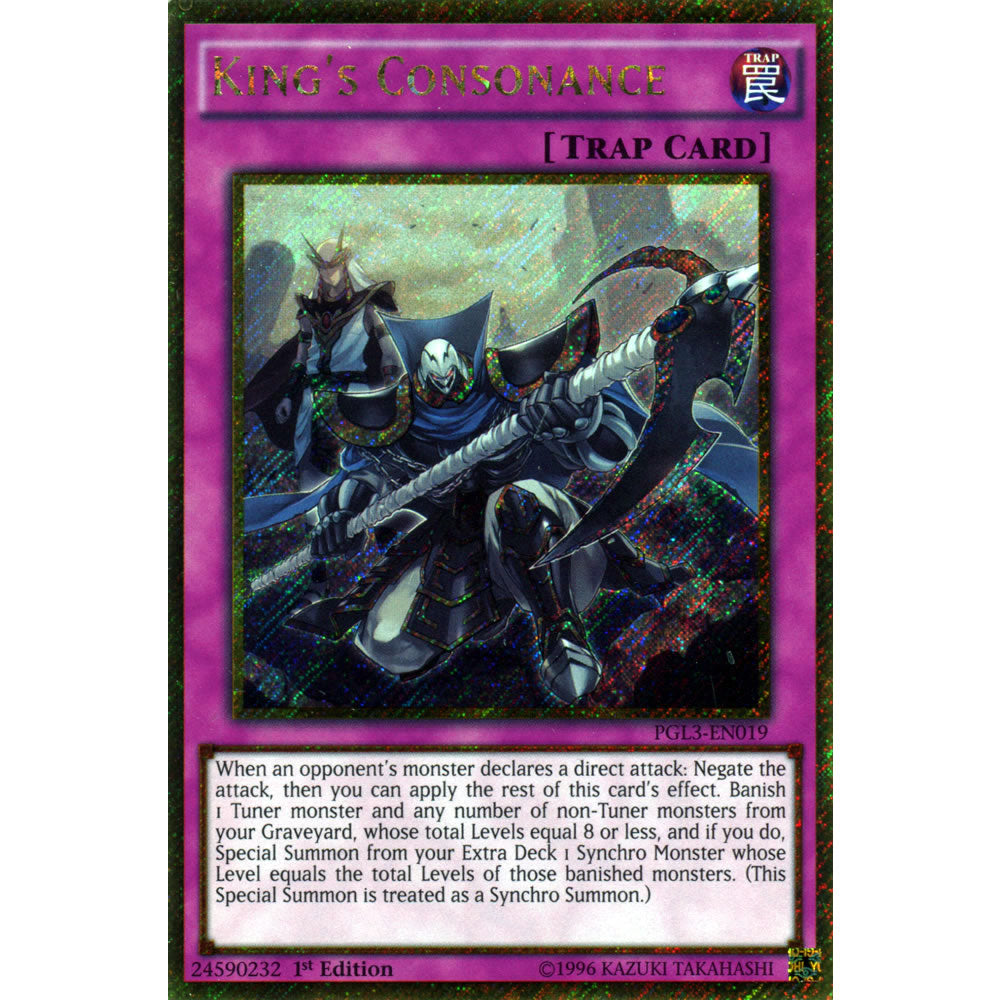 King's Consonance PGL3-EN019 Yu-Gi-Oh! Card from the Premium Gold: Infinite Gold Set