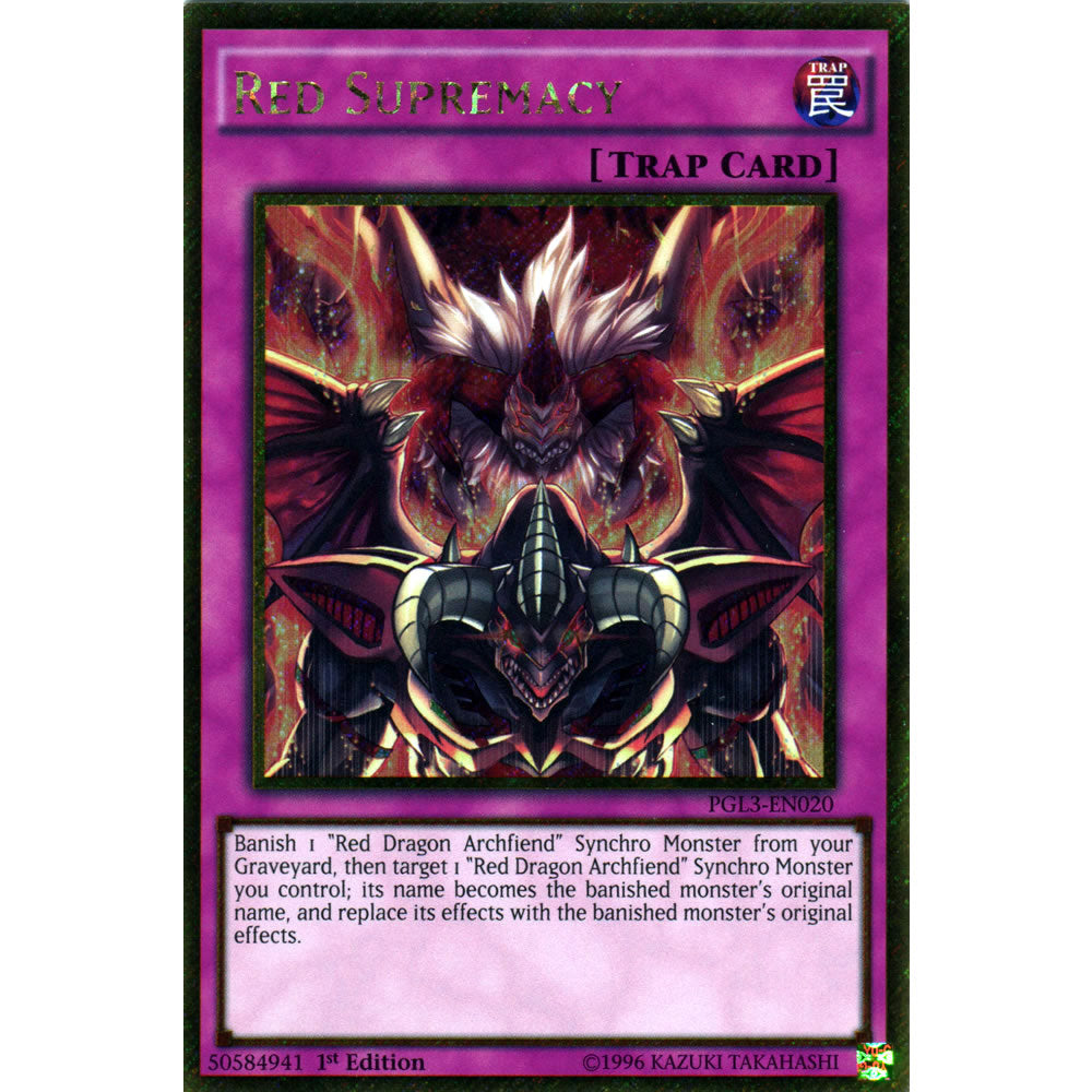 Red Supremacy PGL3-EN020 Yu-Gi-Oh! Card from the Premium Gold: Infinite Gold Set