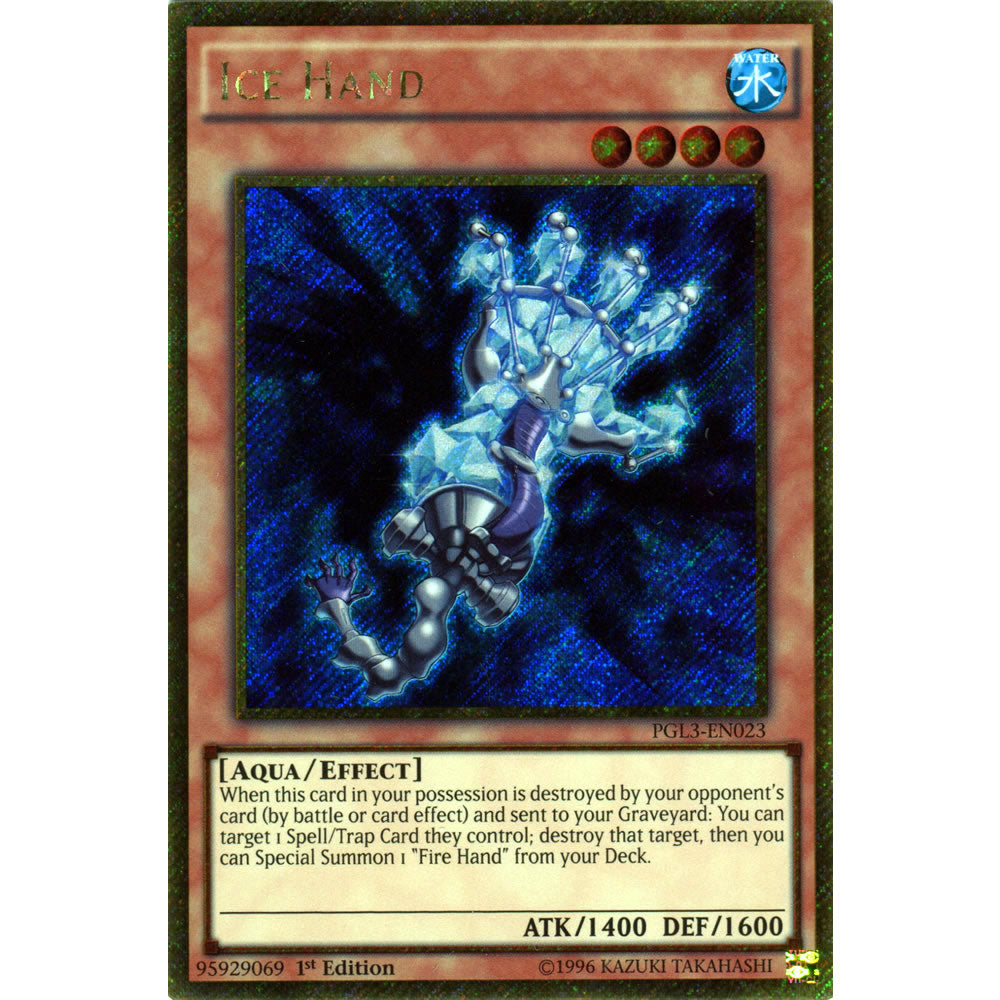 Ice Hand PGL3-EN023 Yu-Gi-Oh! Card from the Premium Gold: Infinite Gold Set