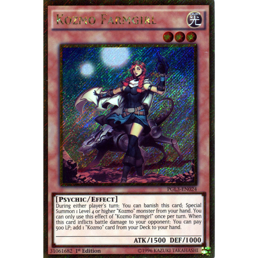 Kozmo Farmgirl PGL3-EN024 Yu-Gi-Oh! Card from the Premium Gold: Infinite Gold Set