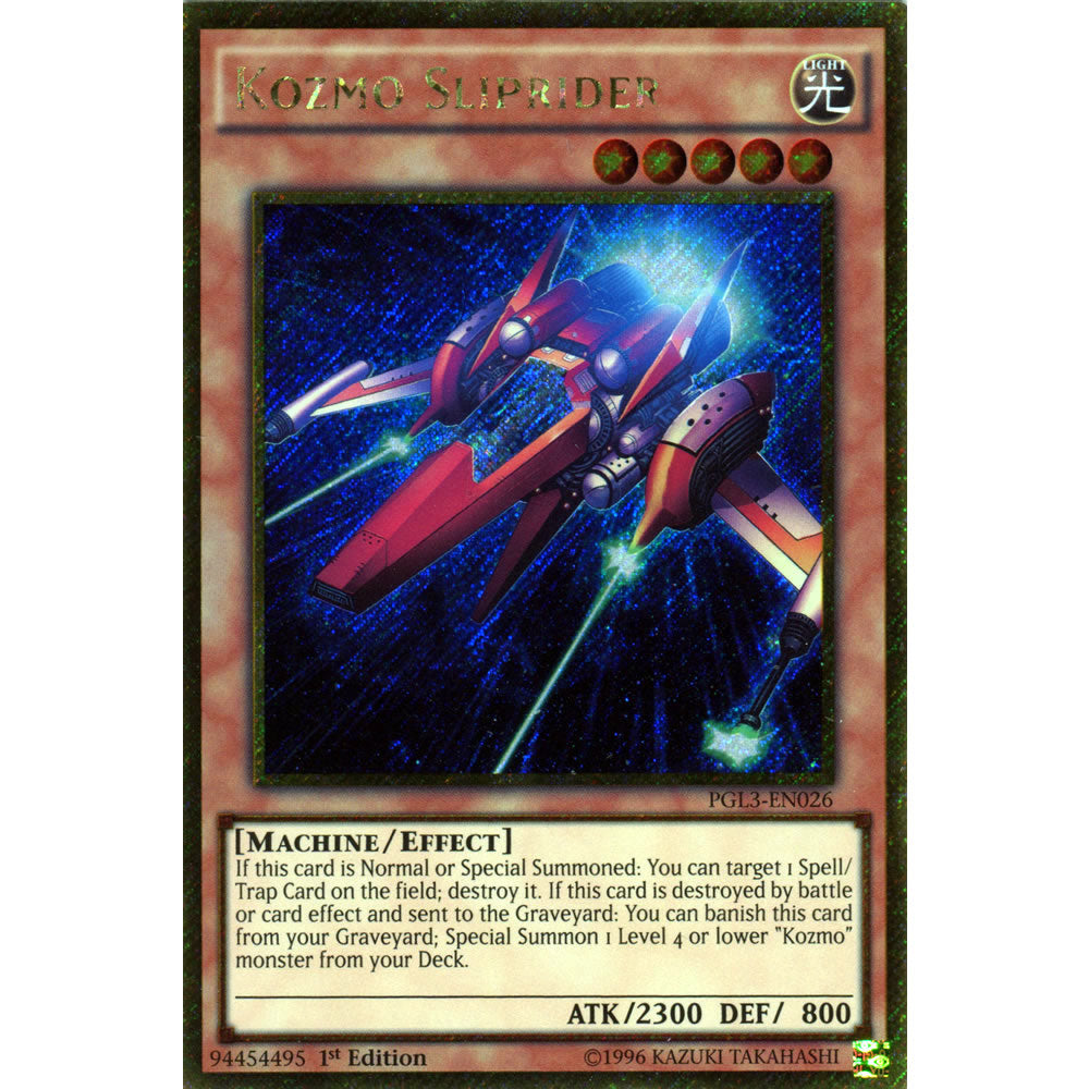 Kozmo Sliprider PGL3-EN026 Yu-Gi-Oh! Card from the Premium Gold: Infinite Gold Set