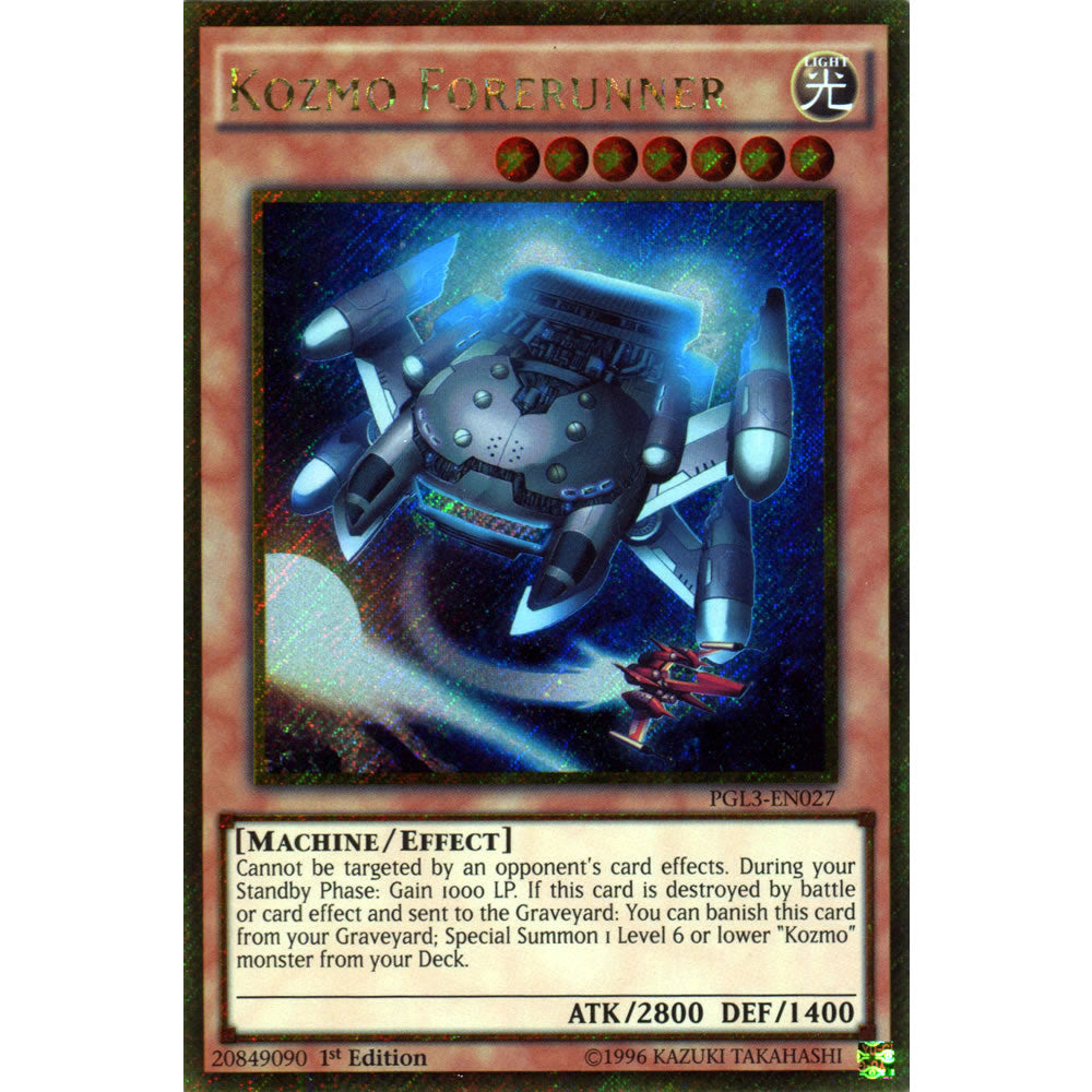 Kozmo Forerunner PGL3-EN027 Yu-Gi-Oh! Card from the Premium Gold: Infinite Gold Set