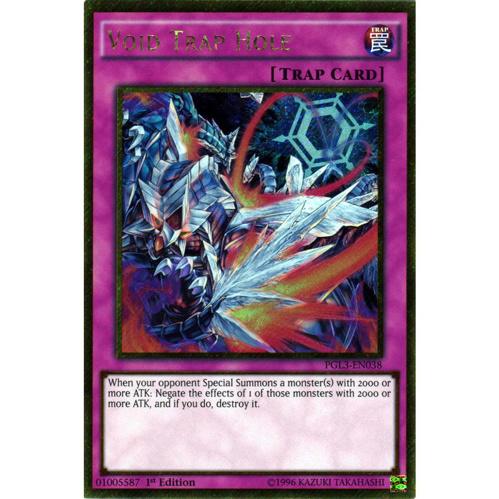 Void Trap Hole PGL3-EN038 Yu-Gi-Oh! Card from the Premium Gold: Infinite Gold Set
