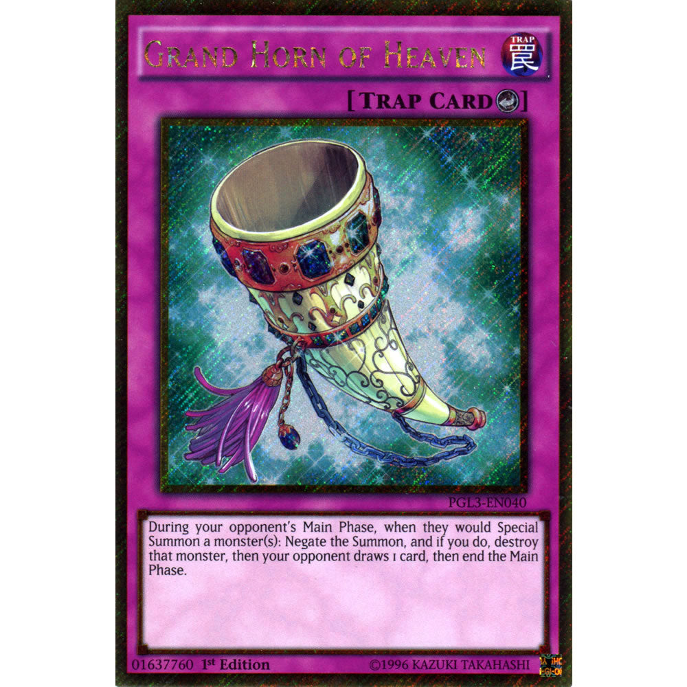 Grand Horn of Heaven PGL3-EN040 Yu-Gi-Oh! Card from the Premium Gold: Infinite Gold Set
