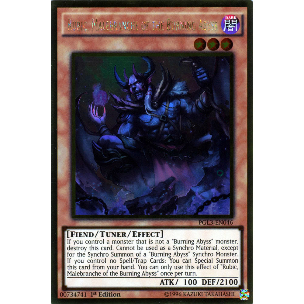 Rubic, Malebranche of the Burning Abyss PGL3-EN046 Yu-Gi-Oh! Card from the Premium Gold: Infinite Gold Set
