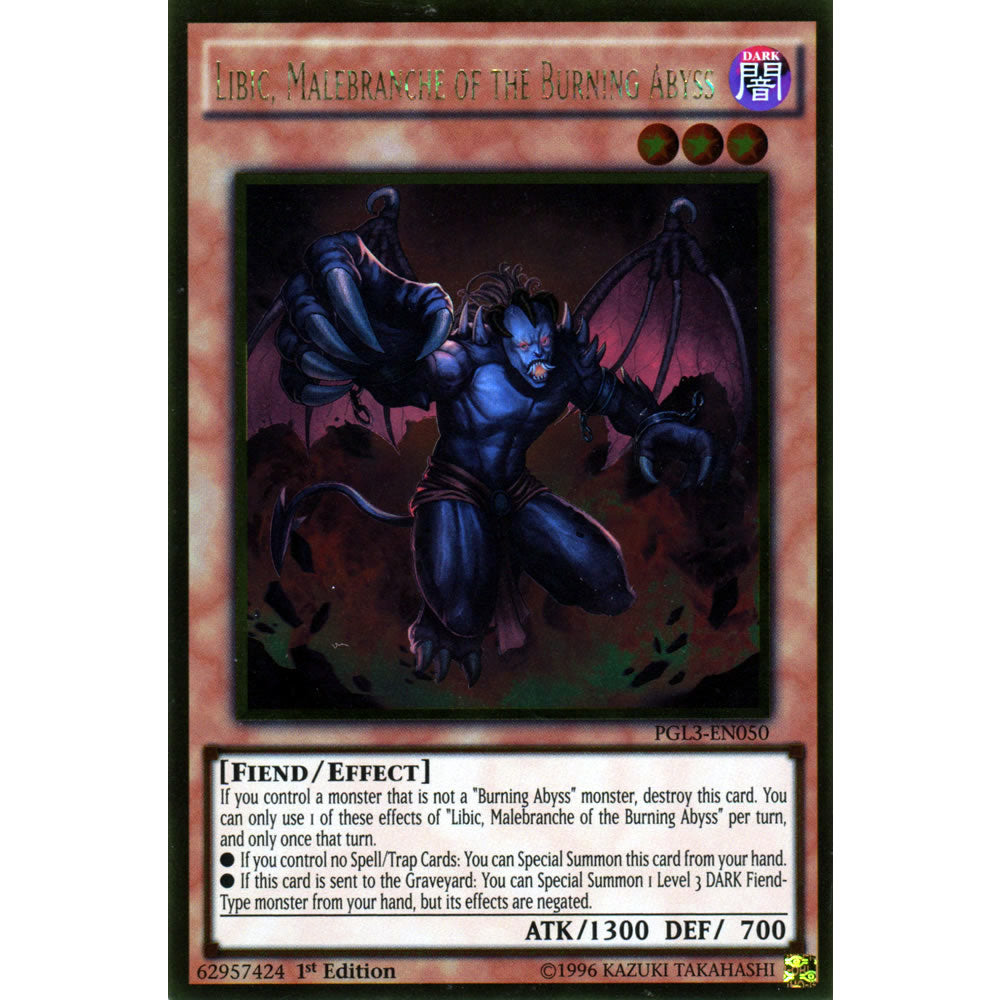 Libic, Malebranche of the Burning Abyss PGL3-EN050 Yu-Gi-Oh! Card from the Premium Gold: Infinite Gold Set