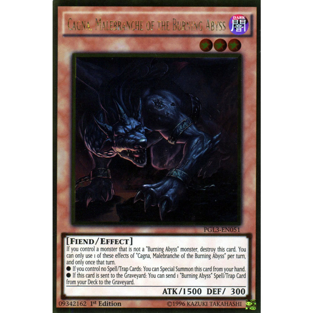 Cagna, Malebranche of the Burning Abyss PGL3-EN051 Yu-Gi-Oh! Card from the Premium Gold: Infinite Gold Set